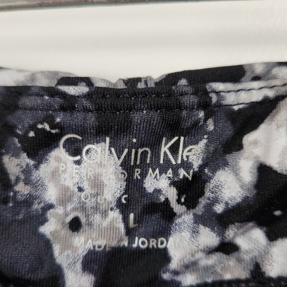 Calvin Klein Performance Activewear Black Mid Rise Capri Cropped Leggings Yoga - Picture 6 of 10